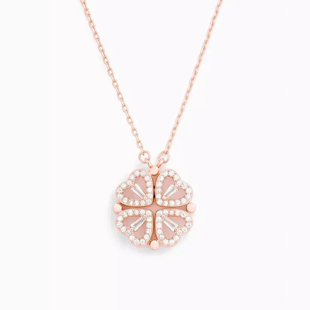 Collier Cœur Porte-Bonheur Or Rose